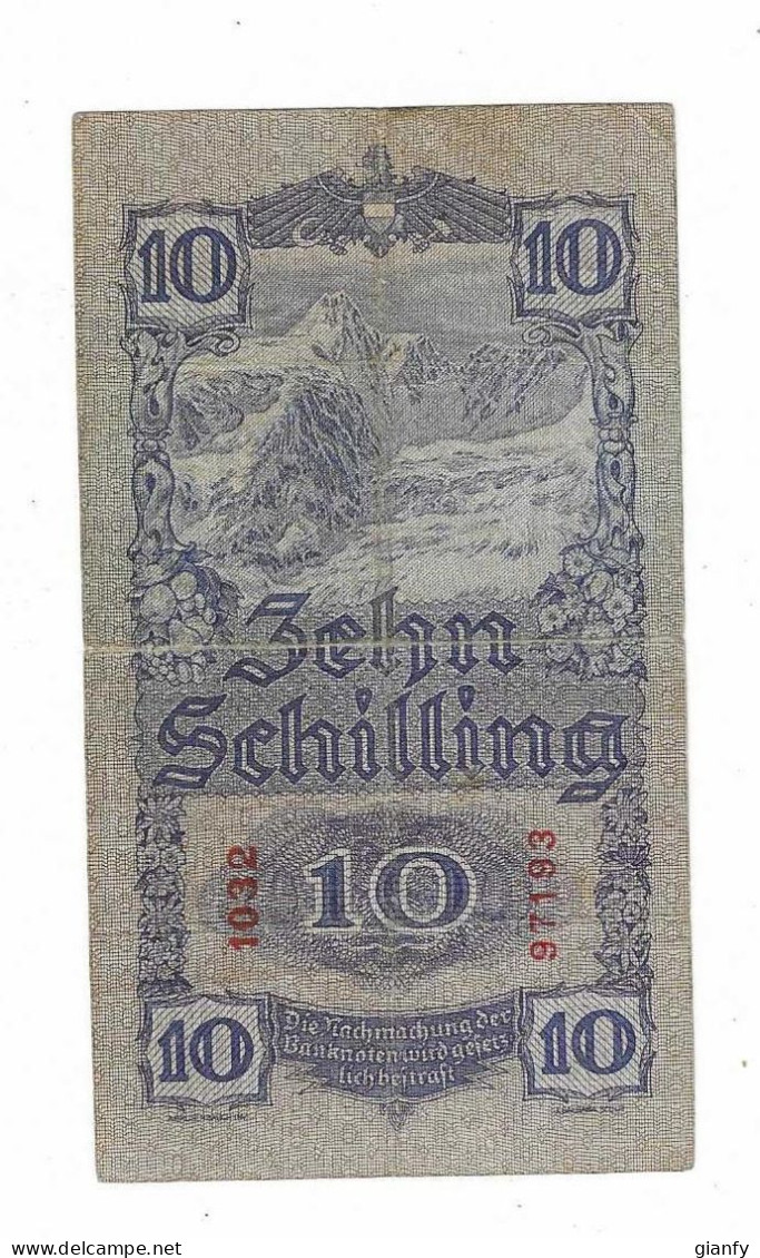 AUSTRIA 10 SCHILLING 1933 - Autriche