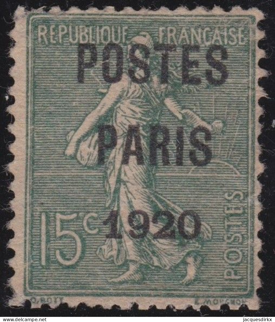 France  .  Y&T   .    PRE 25  (2 Scans)   .   Signé    .   (*)     .    Neuf Sans Gomme - 1893-1947