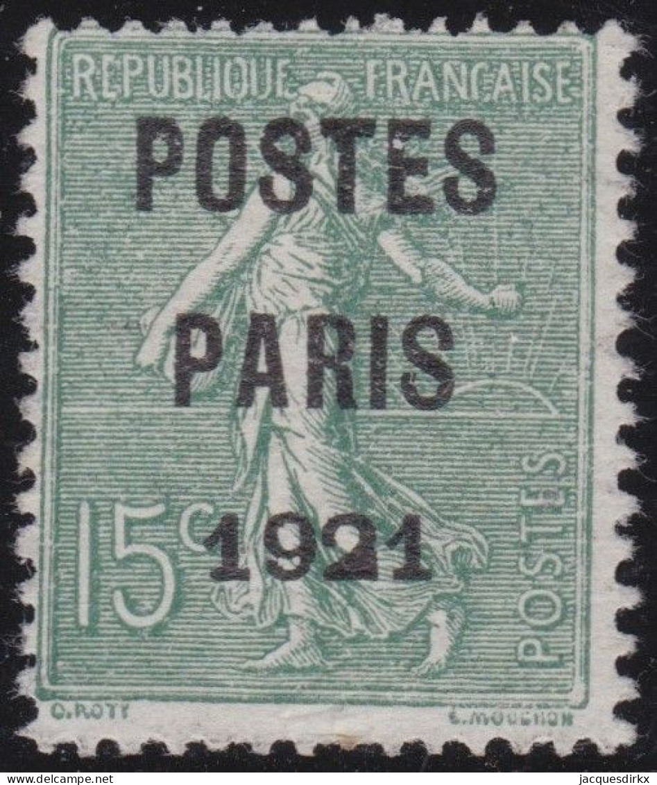 France  .  Y&T   .    PRE 28  (2 Scans)     .   (*)     .    Neuf Sans Gomme - 1893-1947