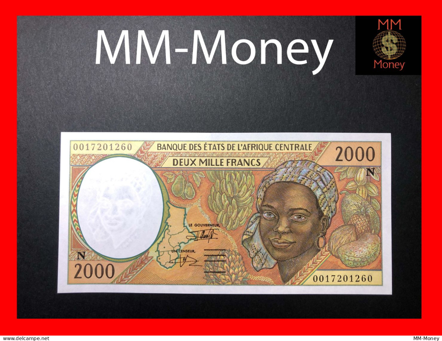 CENTRAL AFRICAN STATES "N"  Equatorial Guinea  2.000 2000 Francs 2000  P. 503 N  AUNC - Central African States