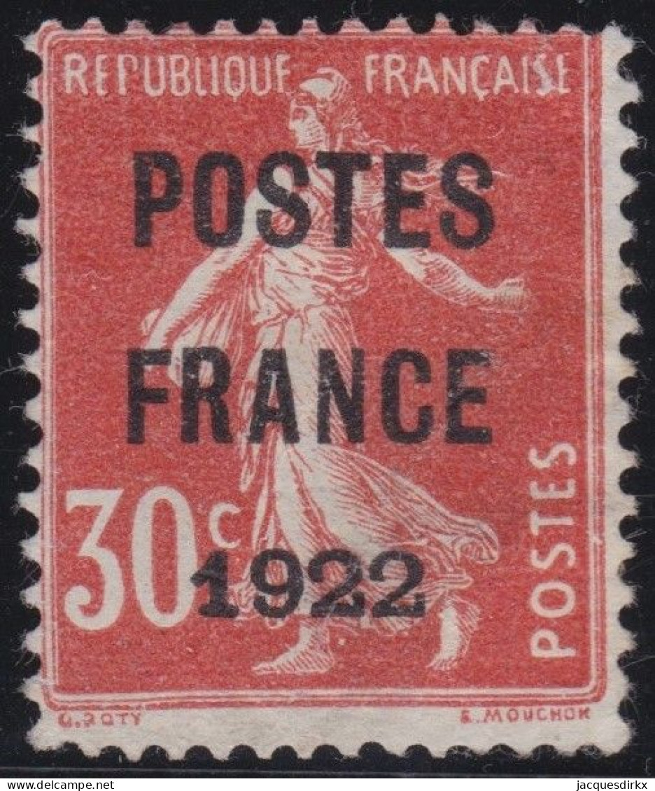 France  .  Y&T   .    PRE 38  (2 Scans)     .   (*)     .    Neuf Sans Gomme - 1893-1947