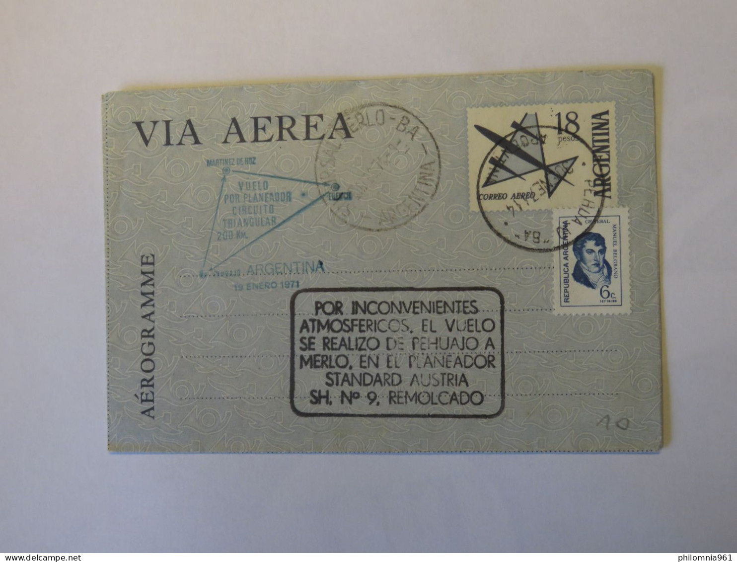 ARGENTINA FIRST FLIGHT COVER 1971 - Used Stamps