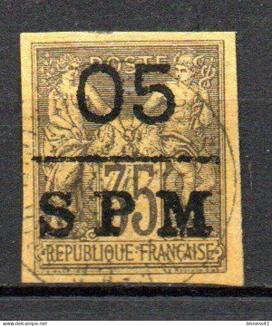 Col35 Colonies SPM St Pierre & Miquelon N° 9 Oblitéré  Signé Cote 155,00 € - Used Stamps