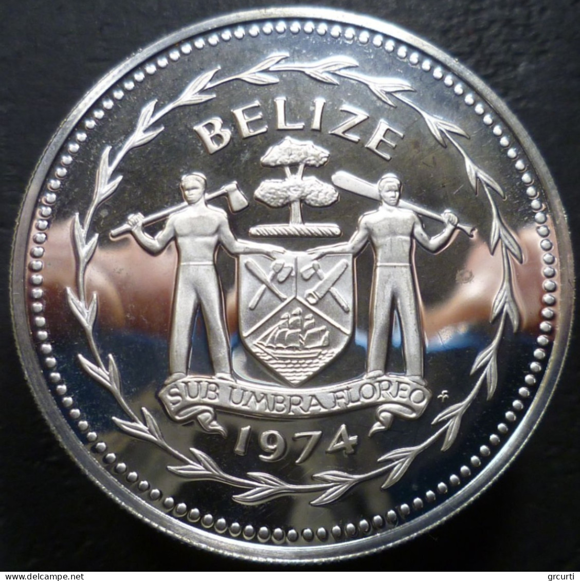 Belize - 10 Dollars 1974 - Crax Rubra - KM# 45a - Belize