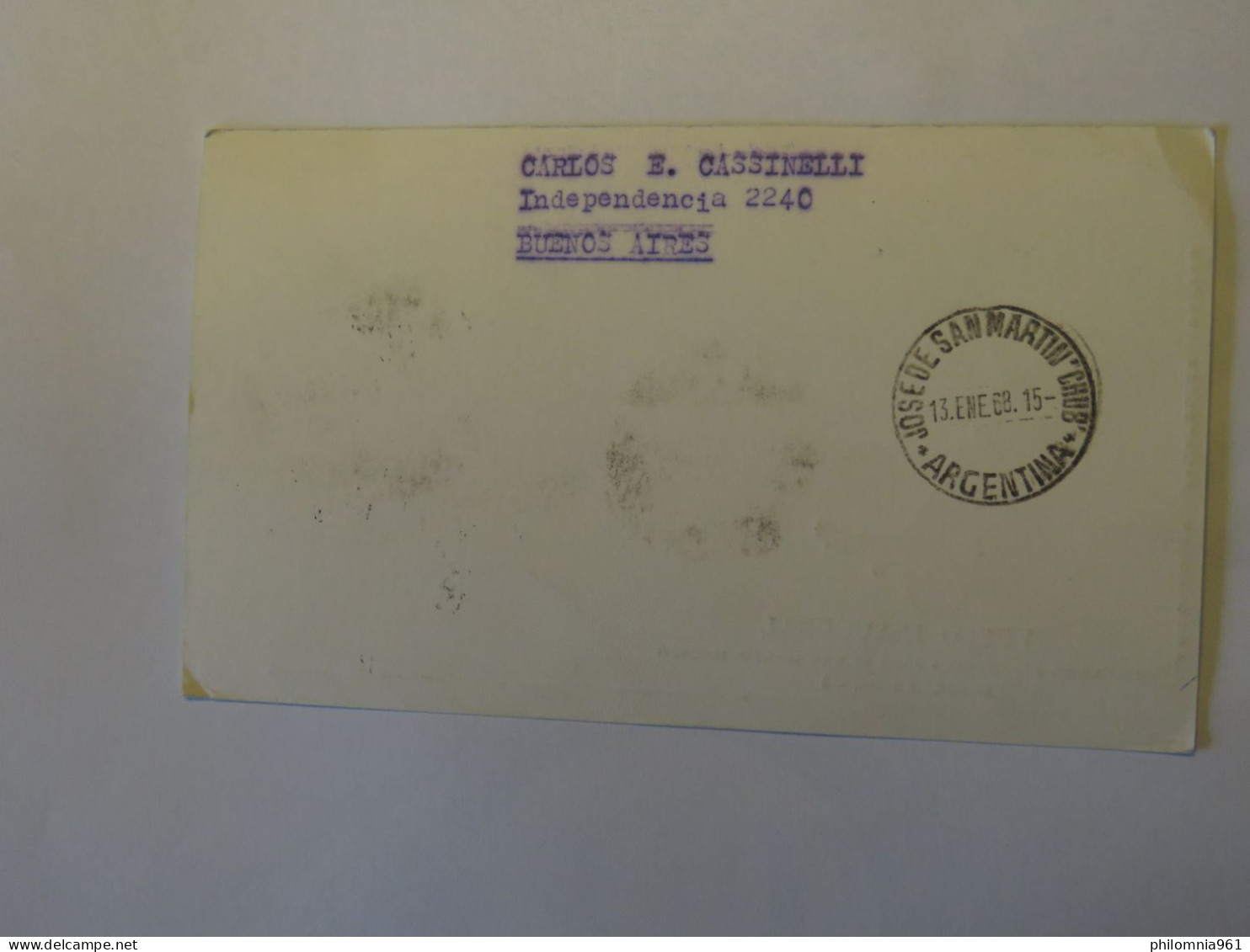 ARGENTINA  FIRST FLIGHT COVER 1968 - Used Stamps