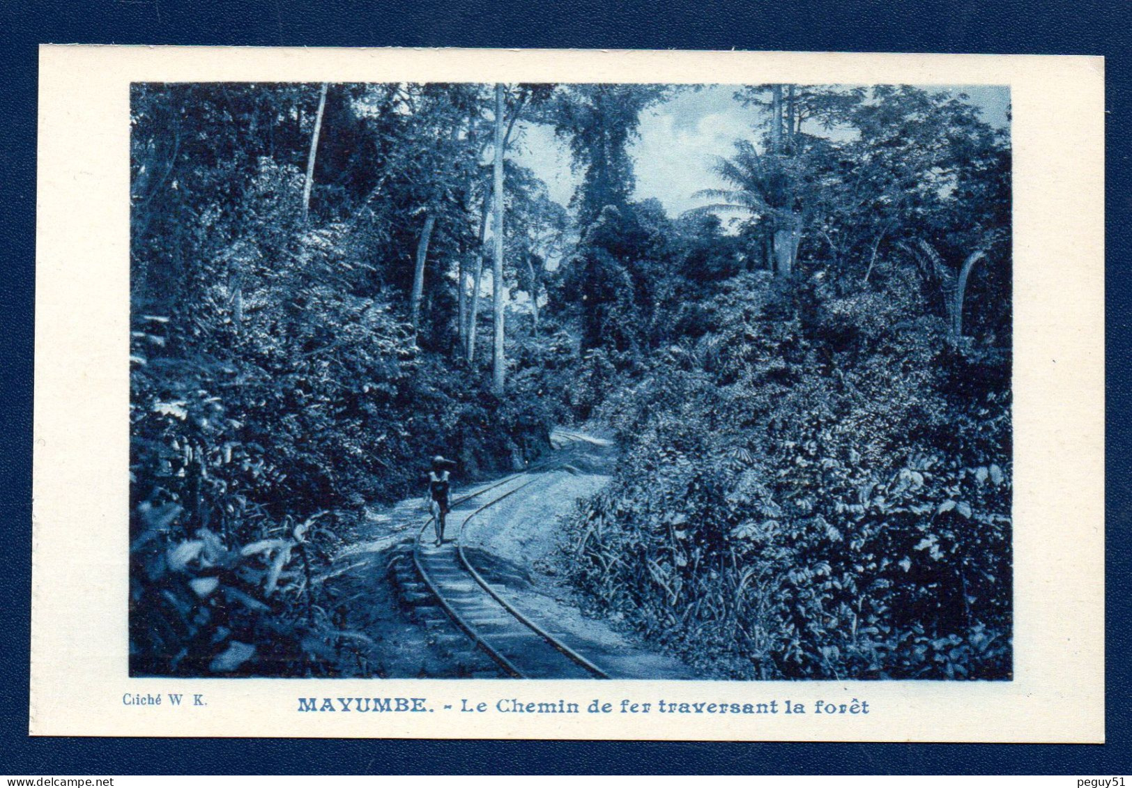 Congo Belge. Mayumbé. Le Chemin De Fer Traversant La Forêt. Ligne  Boma-Tshela -140 KM- 1898) - Belgisch-Congo