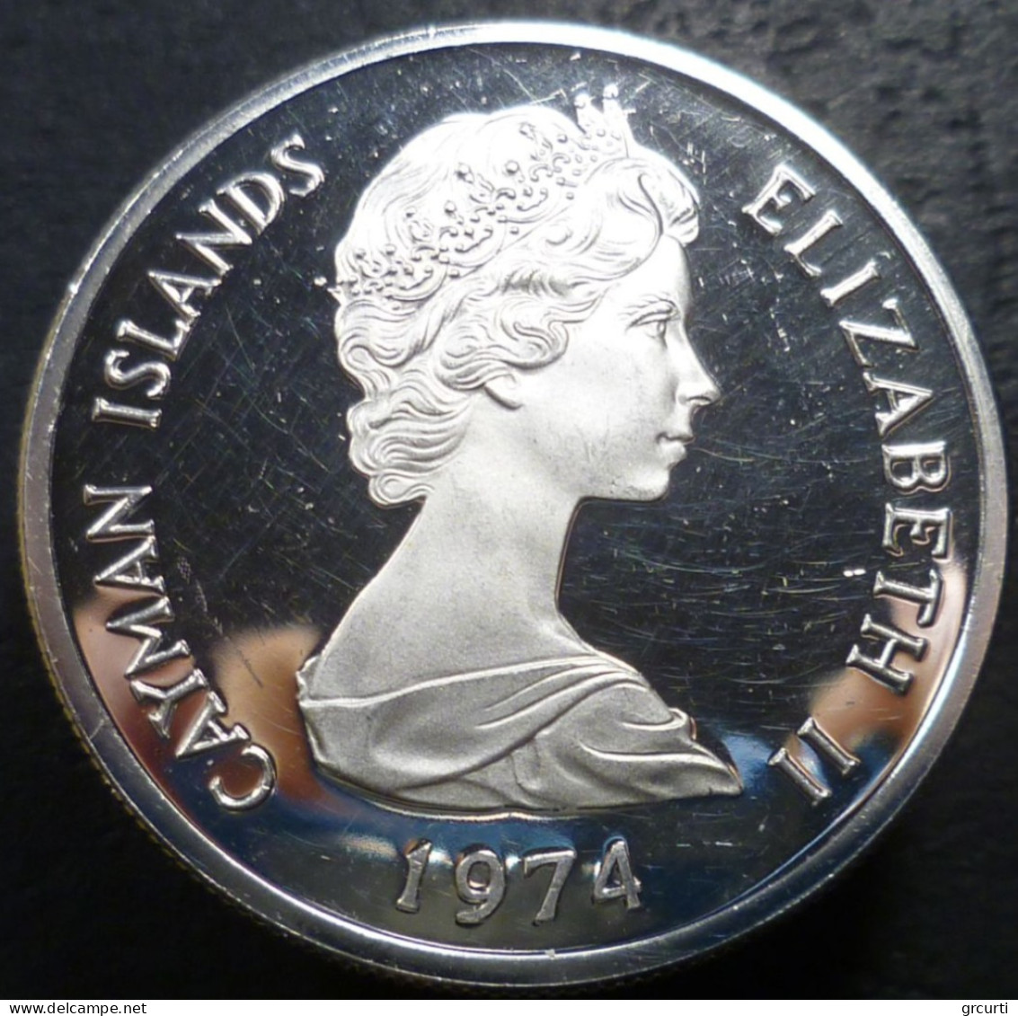 Cayman - 1 Dollar 1974 - Poinciana - KM# 6 - Iles Caïmans