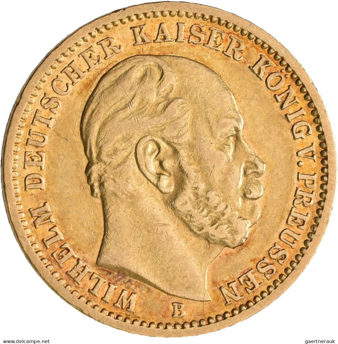 Preußen - Anlagegold: Wilhelm I. 1861-1888: 20 Mark 1873 B. Jaeger 243. 7,92 G, - 5, 10 & 20 Mark Or