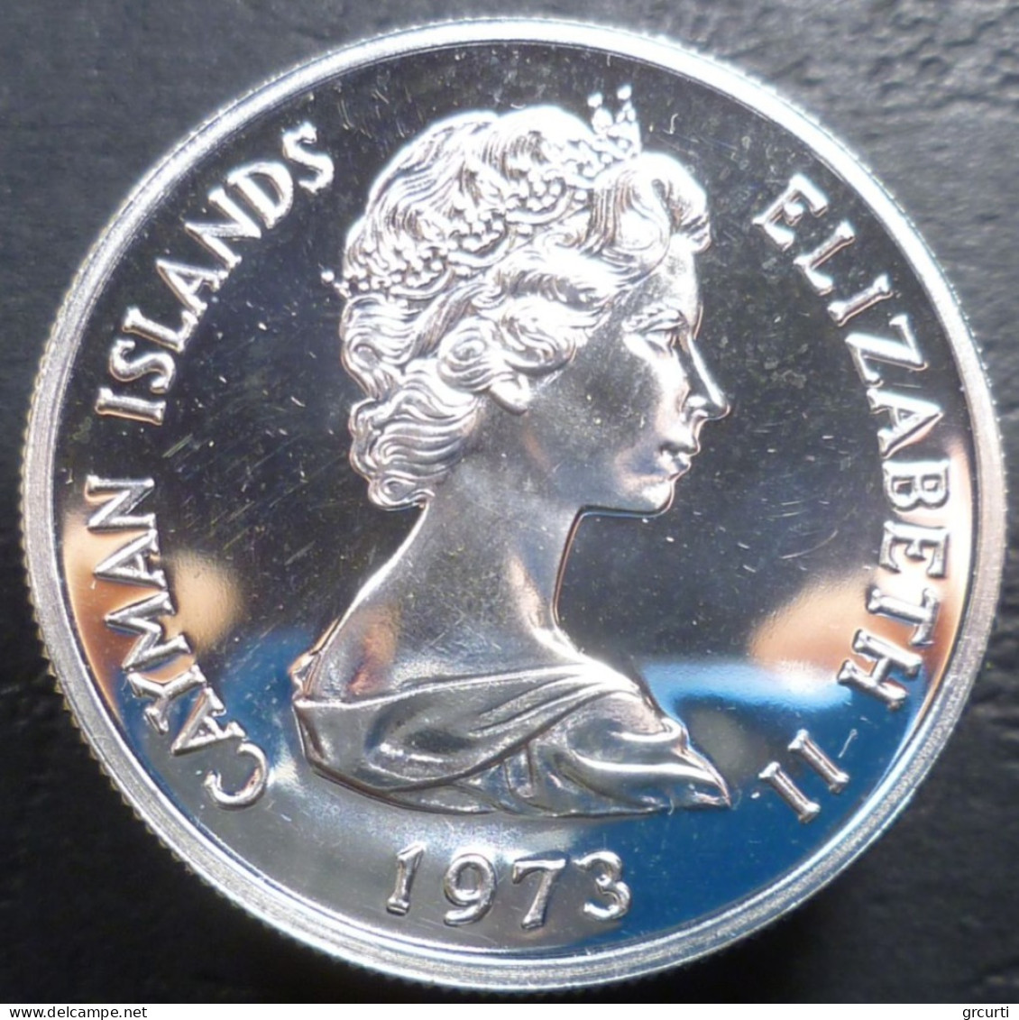 Cayman - 1 Dollar 1973 - Poinciana - KM# 6 - Cayman (Isole)