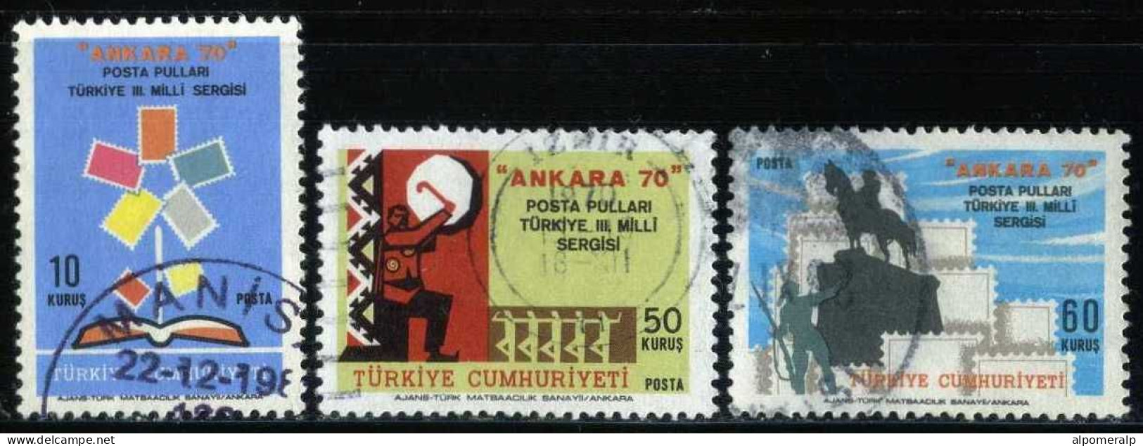 Türkiye 1970 Mi 2198-2200 "ANKARA 70" National Stamp Exhibition - Oblitérés