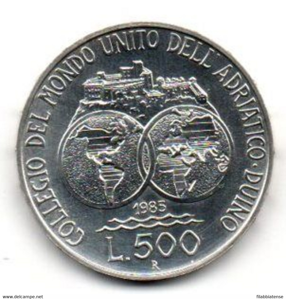 1985 - Italia 500 Lire Mondo Unito - Senza Confezione       ----- - Conmemorativas