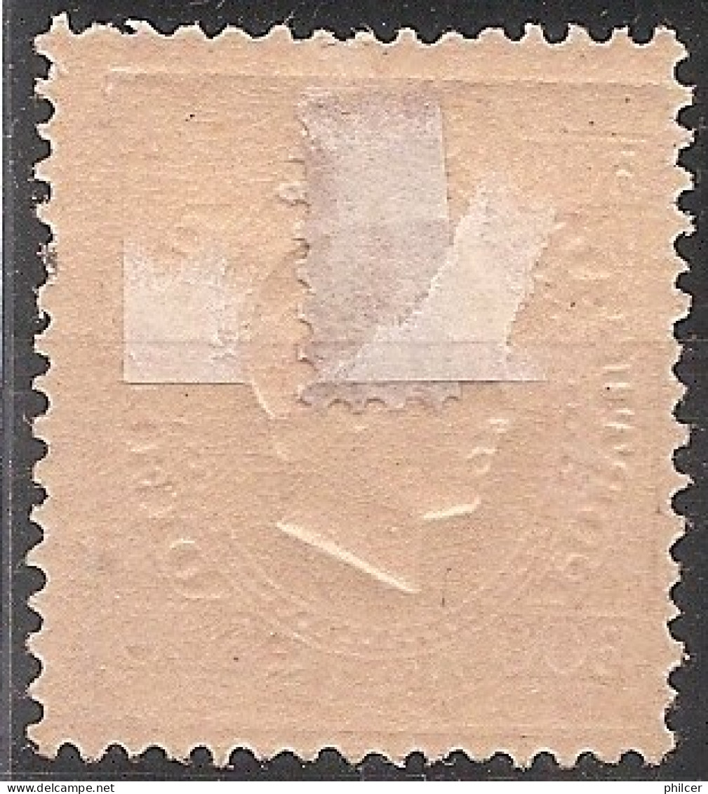 Portugal, 1870/6, # 47c Dent. 12 1/2, Tipo II, MH - Nuevos