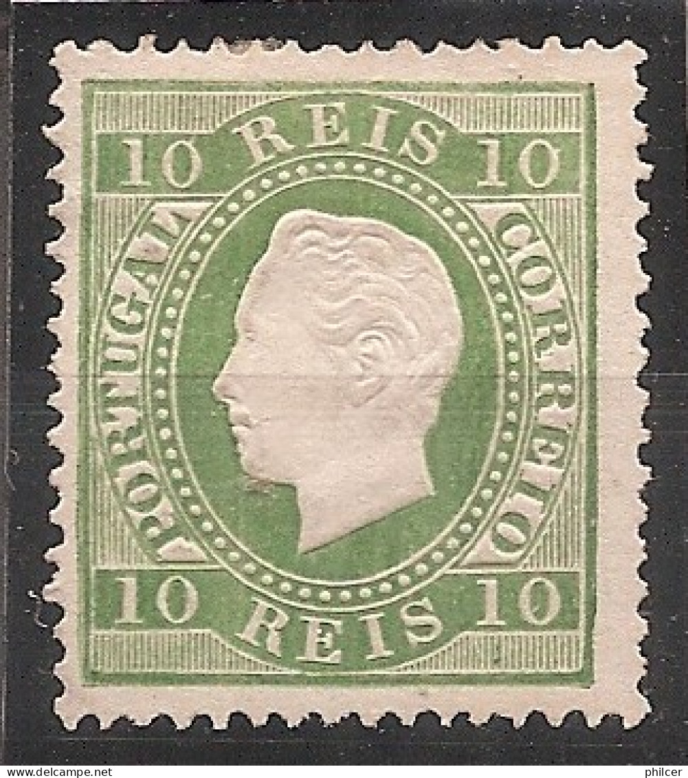 Portugal, 1879/80, # 49e Dent. 13 1/2, Tipo I, P. Liso, MNG - Nuevos