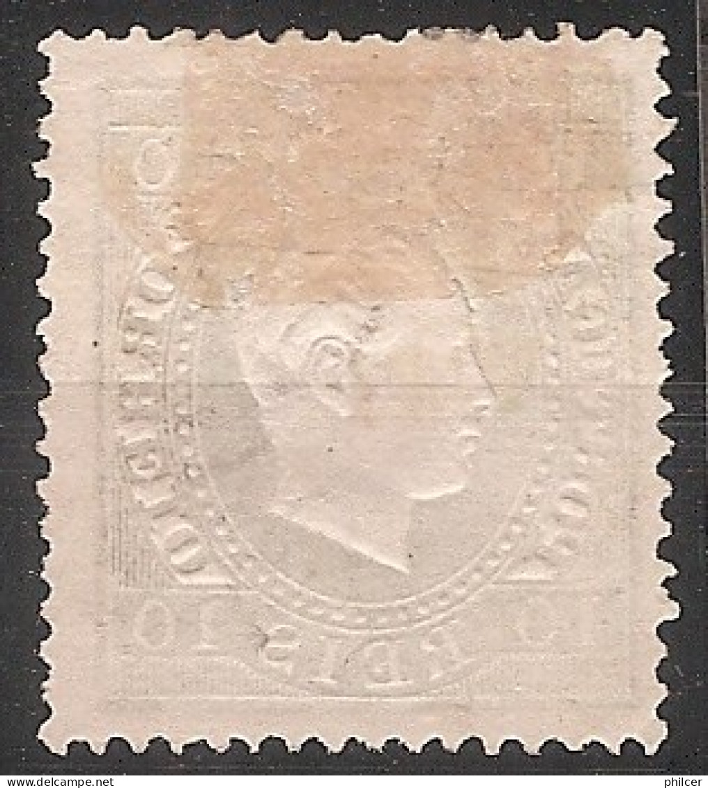 Portugal, 1879/80, # 49e Dent. 13 1/2, Tipo I, P. Liso, MNG - Nuovi