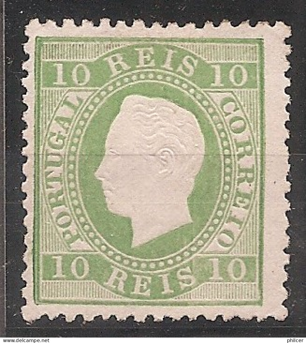 Portugal, 1879/80, # 49 Dent. 12 3/4, Tipo I, P. Liso, MH - Nuovi