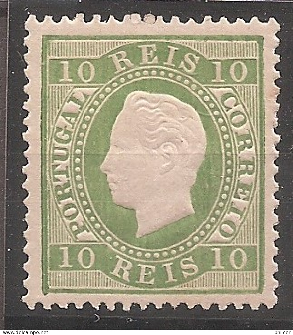 Portugal, 1879/80, # 49f Dent. 13 1/2, Tipo II, P. Liso, MH - Ongebruikt