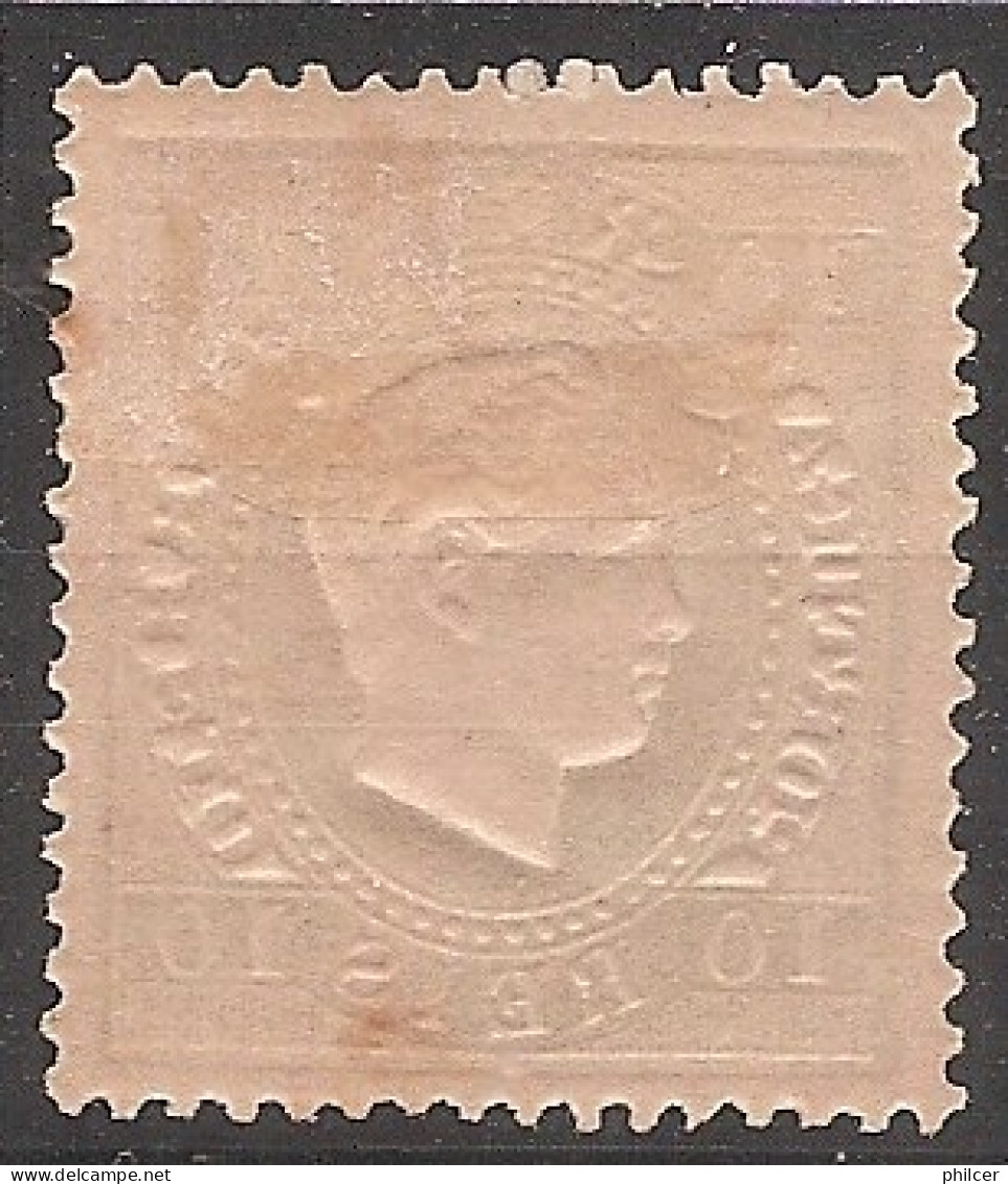 Portugal, 1879/80, # 49f Dent. 13 1/2, Tipo II, P. Liso, MH - Ongebruikt