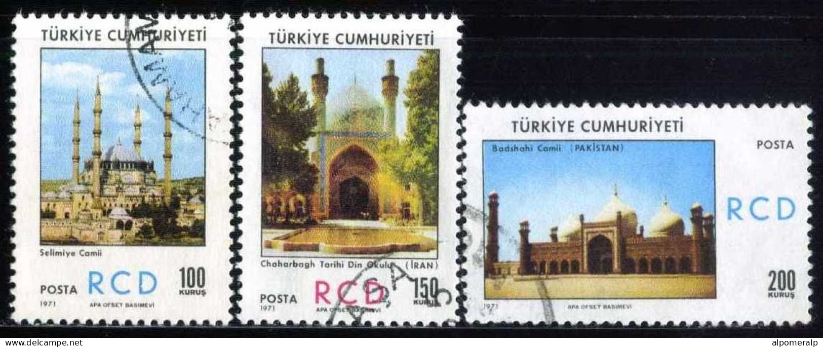 Türkiye 1971 Mi 2229-2231 RCD, Regional Cooperation For Development Between Türkiye, Iran And Pakistan | Joint Issue - Oblitérés