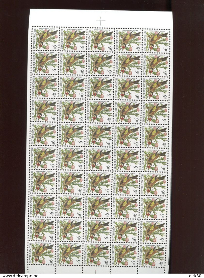 Belgie Buzin Vogels 2190 Volledig Vel POLYVALENT  Rechts Getand ! - 1991-2000