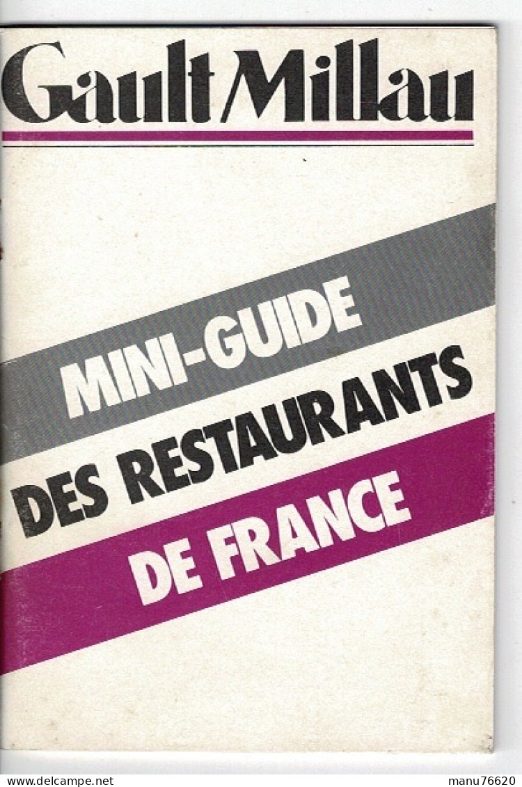 Livre : GAULT MILLAU Mini-guide Imprimé 1983 , 64 Pages . - Michelin-Führer