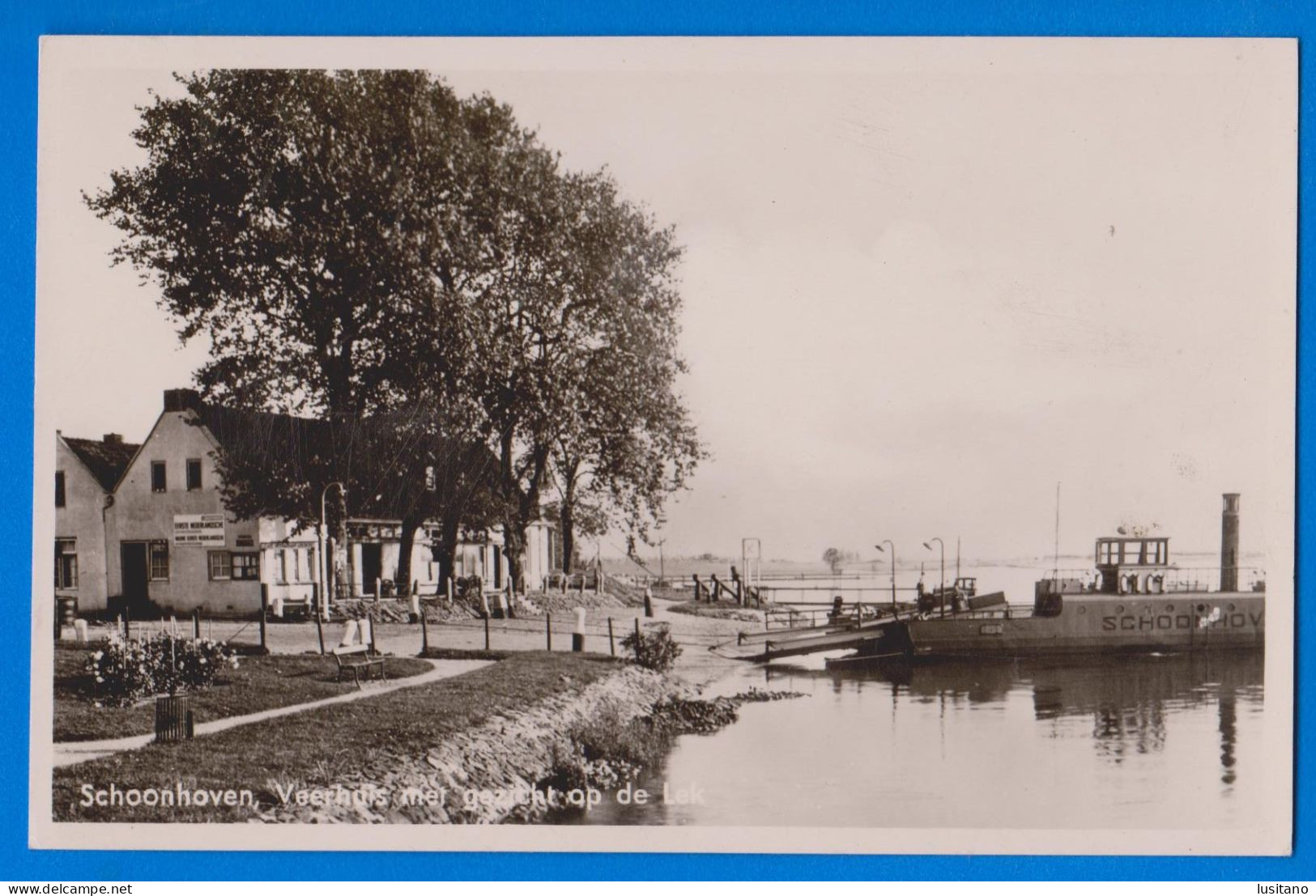 Schoonhoven Veerhuis Met Gezicht Op De Lak - Ferry Boat - Netherlands - Schoonhoven