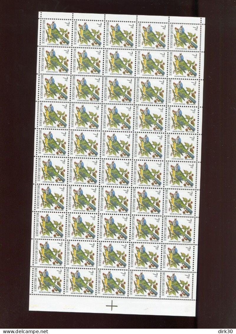 Belgie Buzin Vogels 2261 Volledig Vel Rechts Ongetand ! - 1991-2000