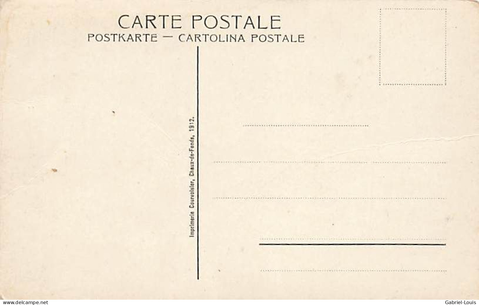 L'Hôpital D'enfants De La Chaux-de-Fonds Litho 1912 - Andere & Zonder Classificatie