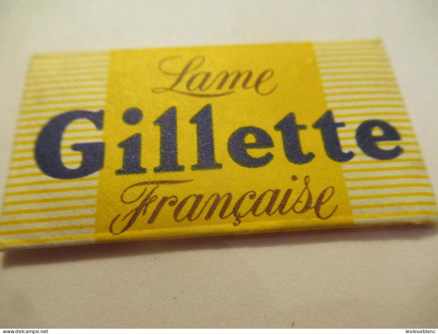 3 Lames De Rasoir Anciennes Neuves/ Gillette / Lame Française/Fabrication Française/ Vers 1960-1970              PARF247 - Hojas De Afeitar