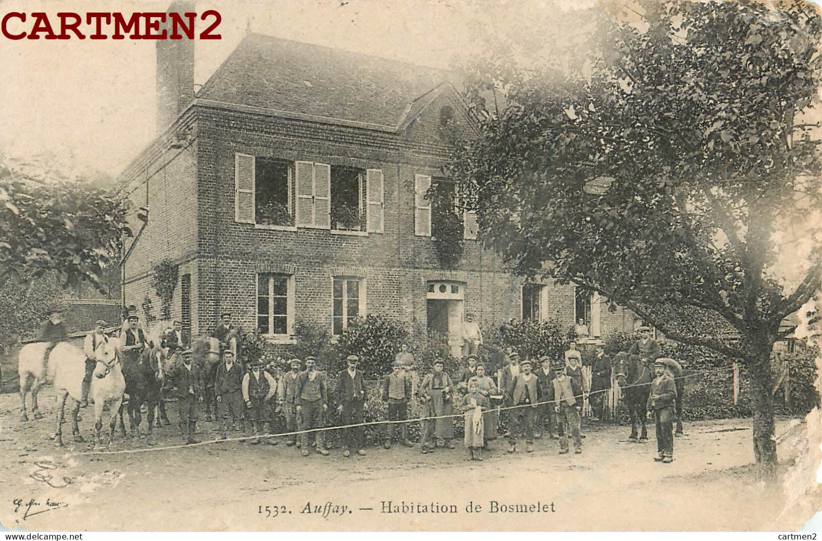 RARE CPA : AUFFAY HABITATION DE BOSMELET 76 SEINE-MARITIME  - Auffay