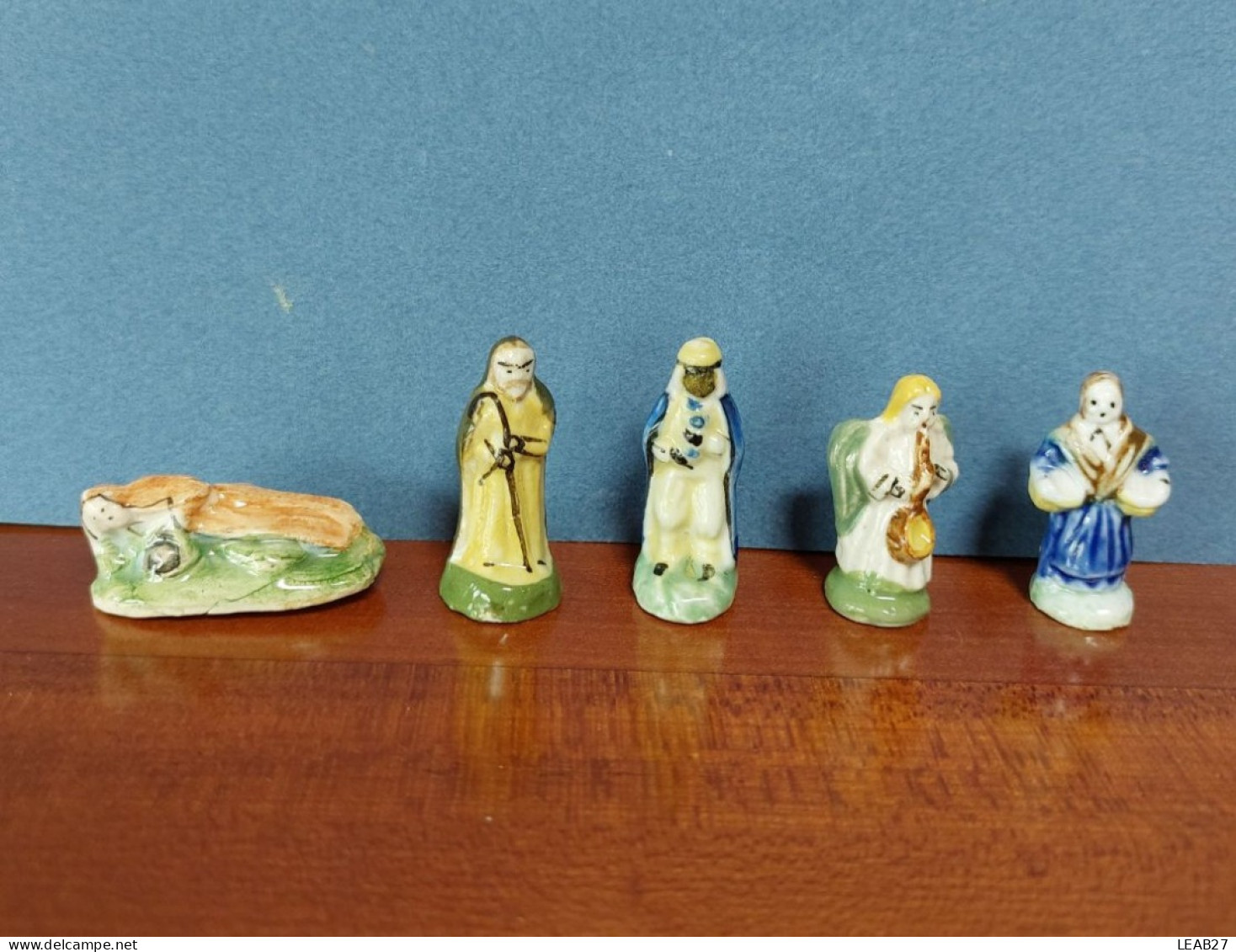 Lot De 17 Fèves Anciennes SANTONS Pour Crèche - Fait Main - Année 1985-1990 - Frühe Figuren