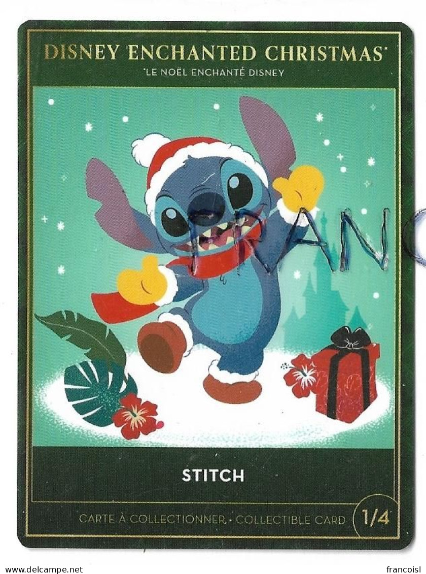 Disney Enchanted Christmas. Carte à Collectionner. Stitch - Disney