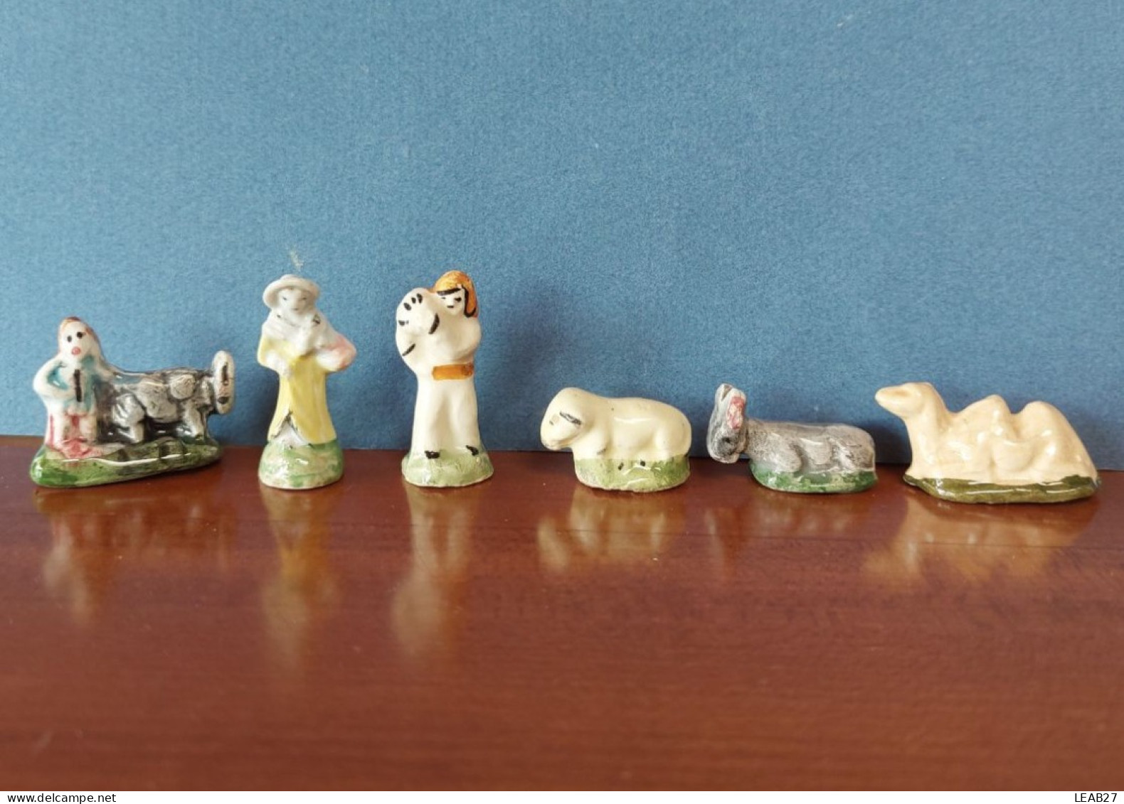 Lot De 18 Fèves Anciennes SANTONS Pour Crèche - Fait Main - Année 1985-1990 - Frühe Figuren