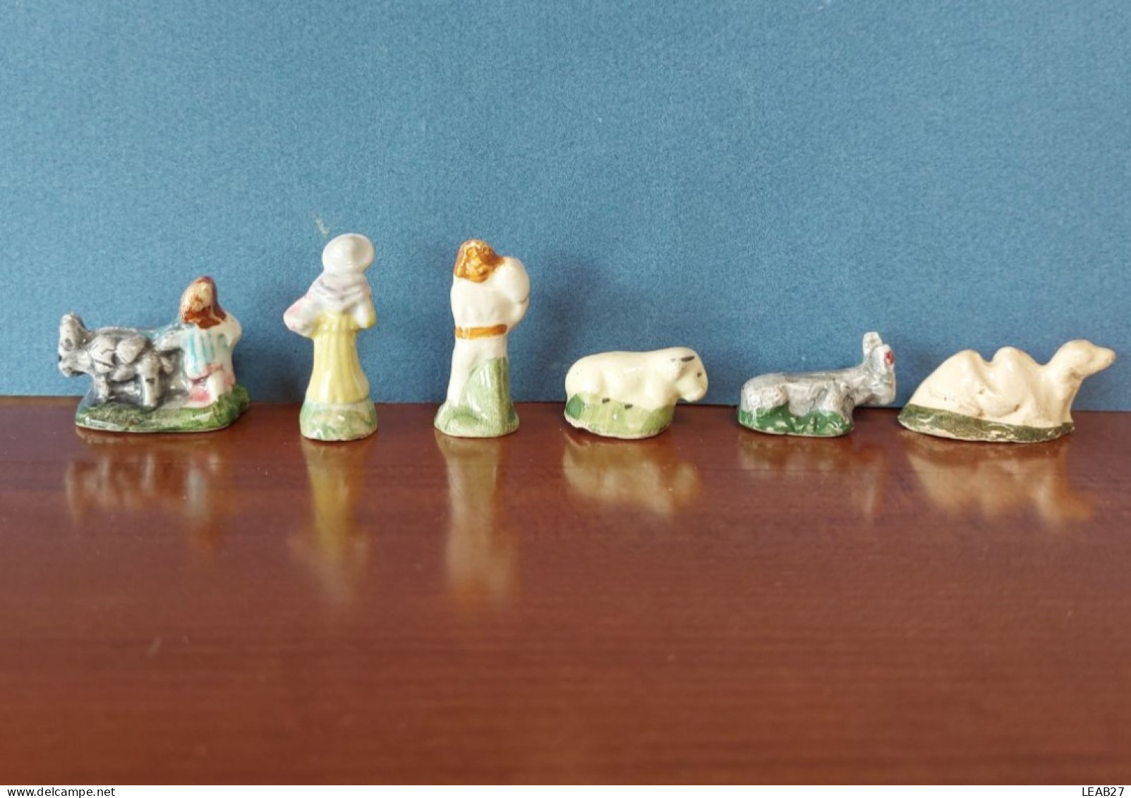 Lot De 18 Fèves Anciennes SANTONS Pour Crèche - Fait Main - Année 1985-1990 - Frühe Figuren