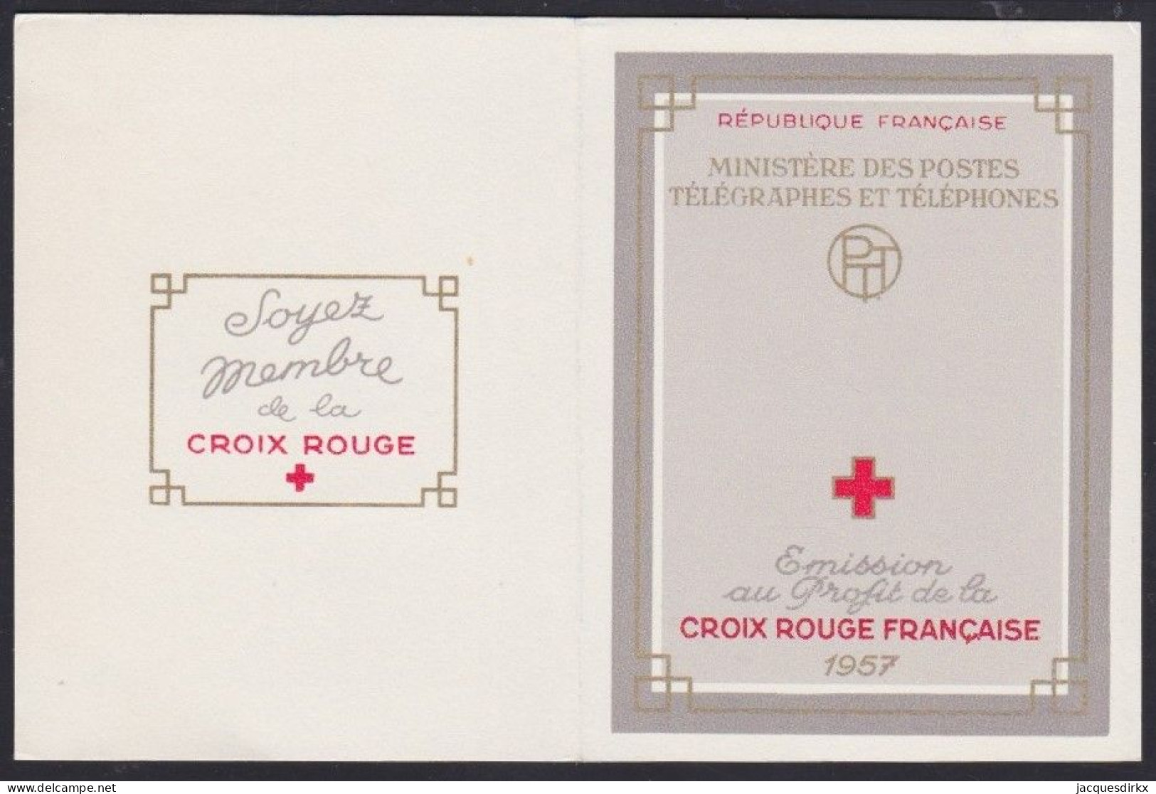 France  .  Y&T   .   C 2006  (2 Scans)  Plié Au Millieu   .   **    .    Neuf Avec Gomme Et SANS Charnière - Rotes Kreuz