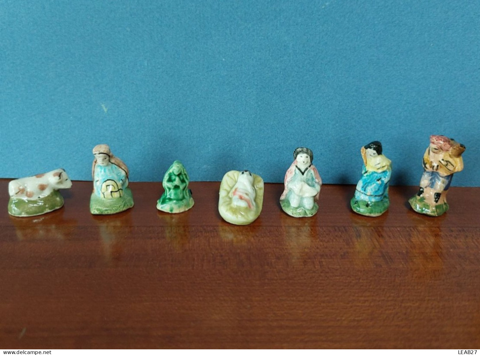 Lot De 19 Fèves Anciennes SANTONS Pour Crèche - Fait Main - Année 1985-1990 - Oude