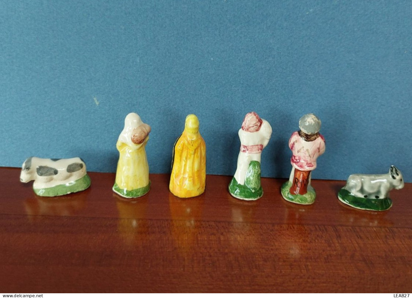 Lot De 19 Fèves Anciennes SANTONS Pour Crèche - Fait Main - Année 1985-1990 - Frühe Figuren