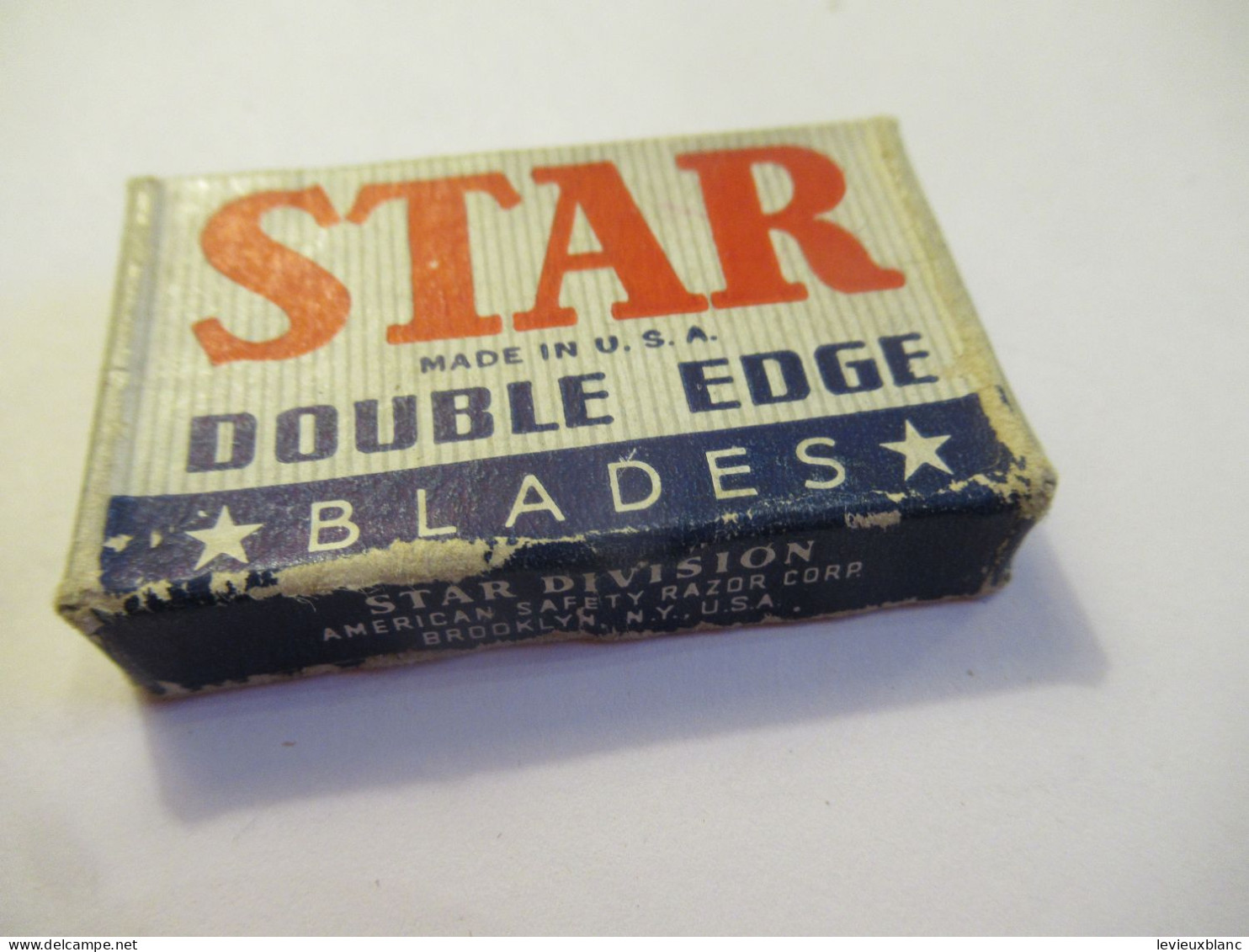 1 Boite Ancienne De 5 Lames De Rasoir / STAR/Double Edge /Made In USA/Brooklyn/ Vers 1930-1950        PARF251 - Lames De Rasoir