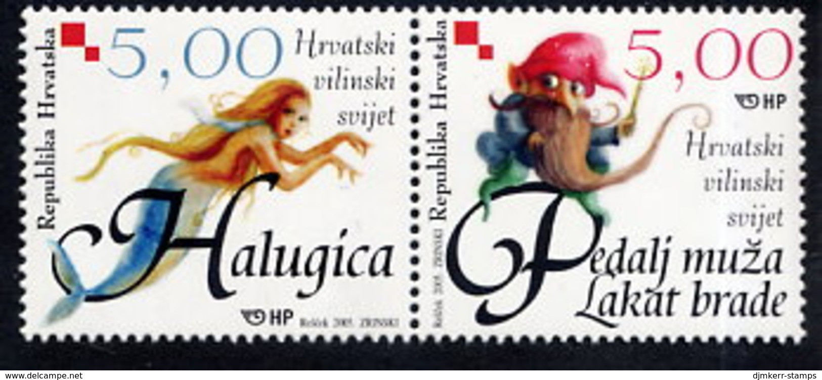 CROATIA 2005 Tales And Legends Pair MNH / **.  Michel 705-06 - Croatie