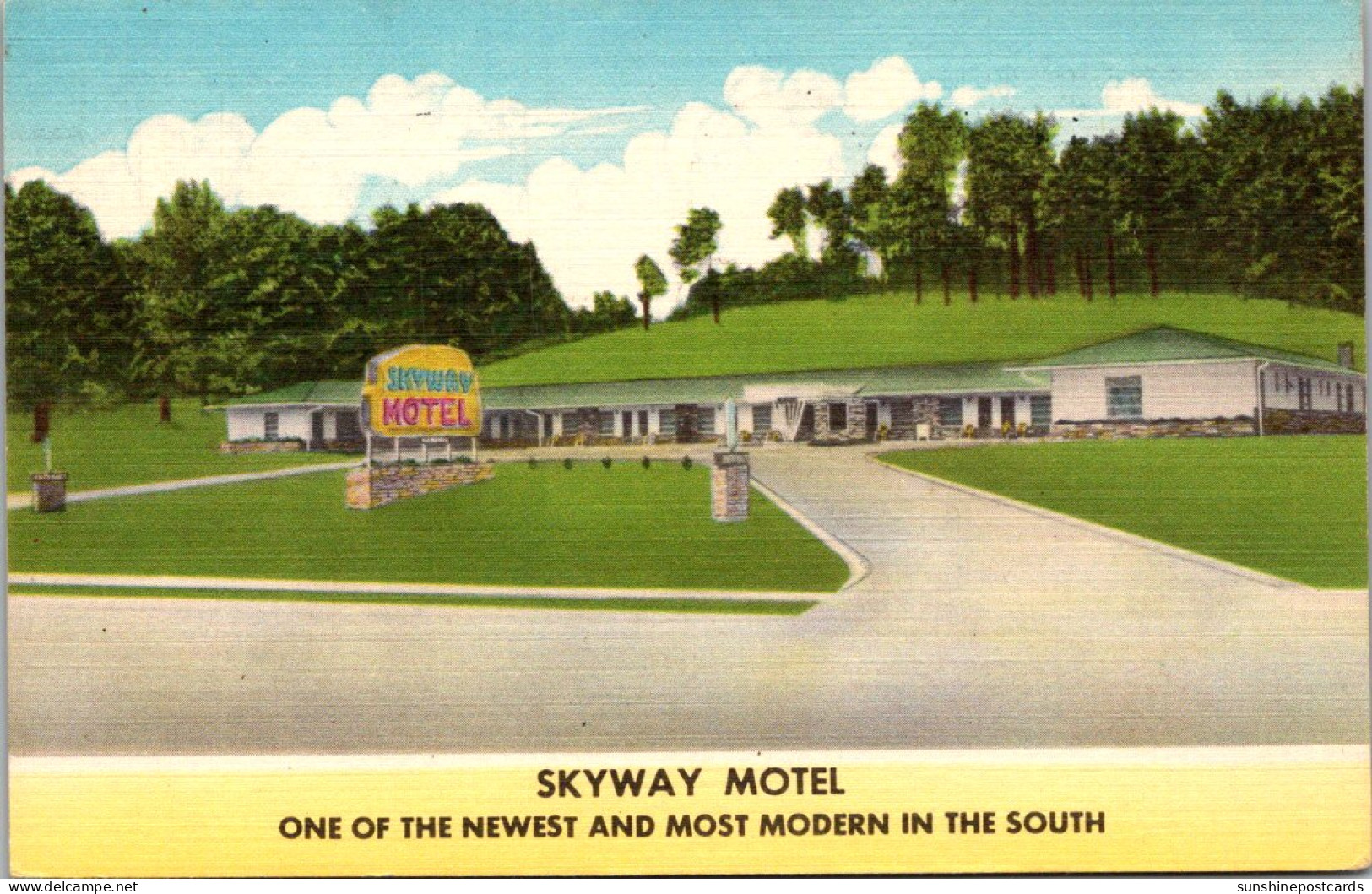 North Carolina Asheville Skyway Motel 1956 - Asheville