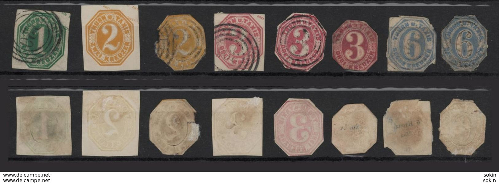 Thurn Und Taxis - Nord - 1862/64  -  8 Stemmi Da Interi Postali - See Photos - Other & Unclassified