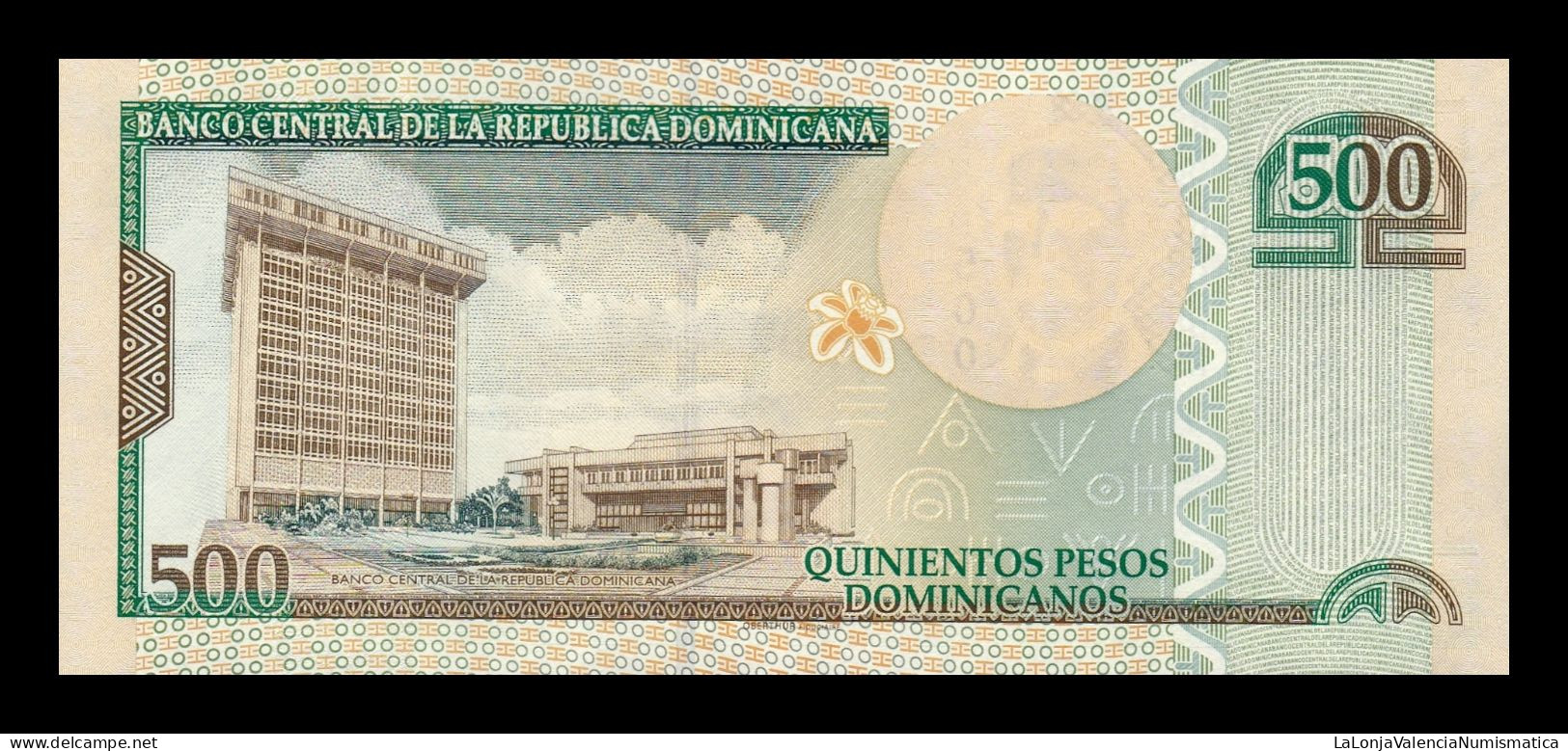 República Dominicana 500 Pesos Dominicanos 2012 Pick 186b Low Serial 941 Sc Unc - Dominicaine