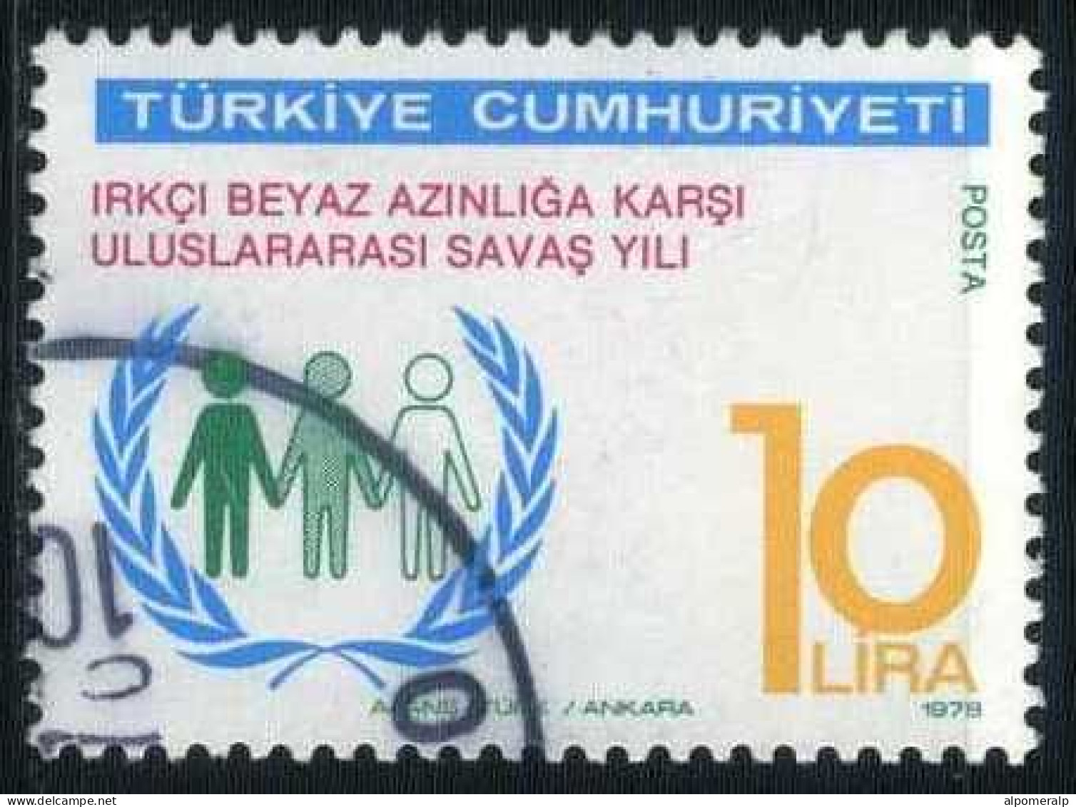 Türkiye 1978 Mi 2460 International Anti-Apartheid Year, Fight Against Racism - Used Stamps