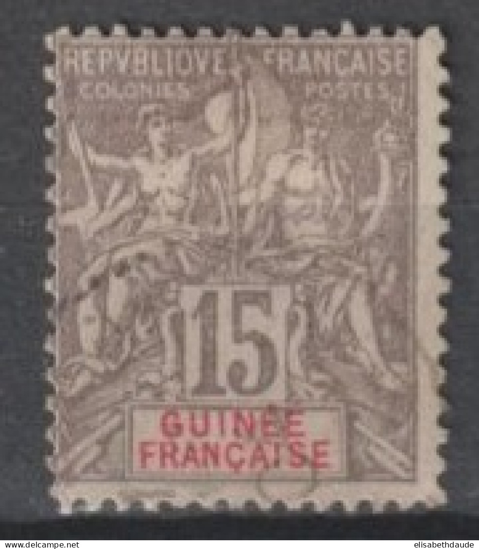 TYPE GROUPE - 1900 - GUINEE - YVERT N°15 OBLITERE - COTE = 120 EUR. - - Usati