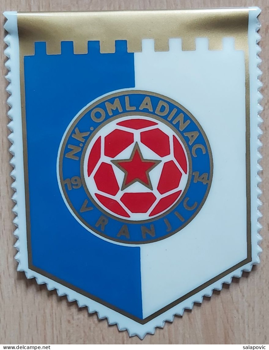 NK OMLADINAC VRANJIC CROATIA, Football Club Football Fussball Soccer Calcio PENNANT ZS 1 KUT - Bekleidung, Souvenirs Und Sonstige