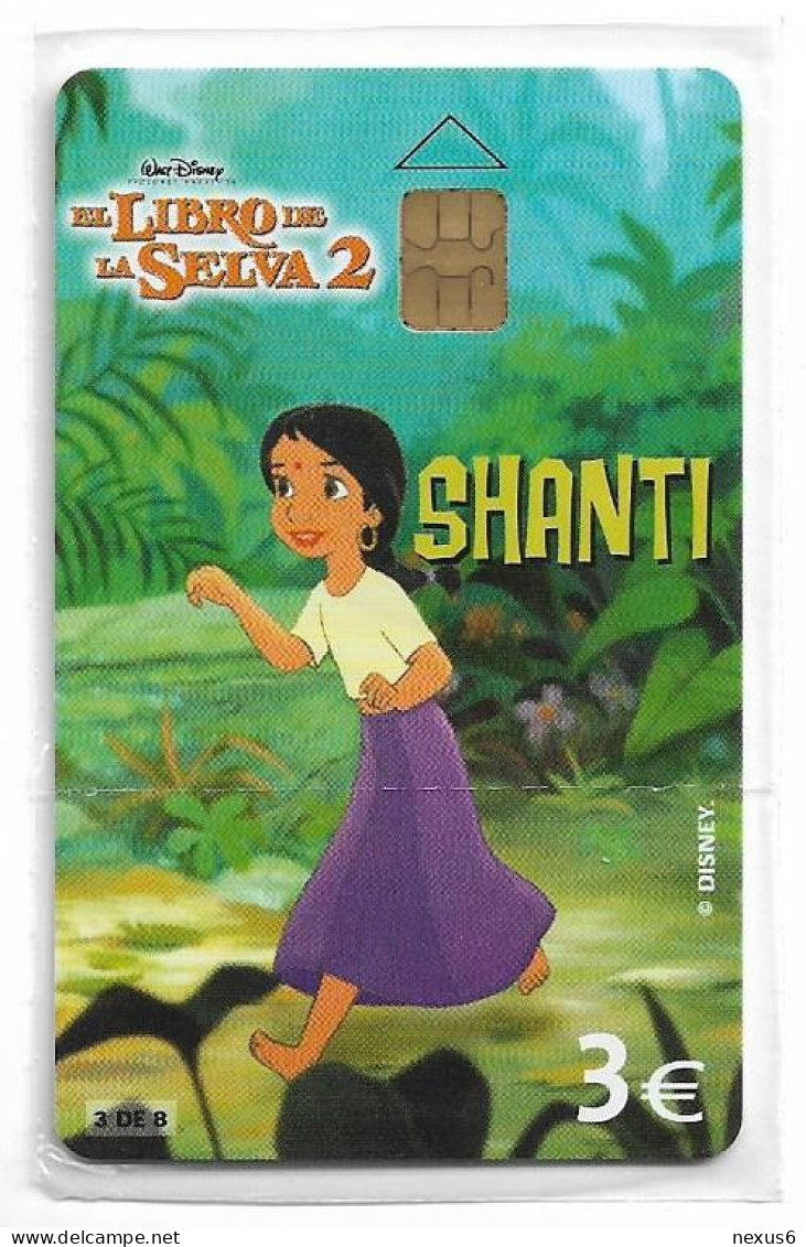 Spain - Telefónica - Disney El Libro De La Selva 2 - Shanti - P-537 - 07.2003, 3€, 4.000ex, NSB - Privatausgaben