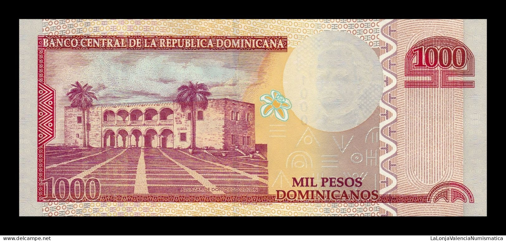 República Dominicana 1000 Pesos Dominicanos 2012 Pick 187b Low Serial 885 Sc Unc - Dominicaine