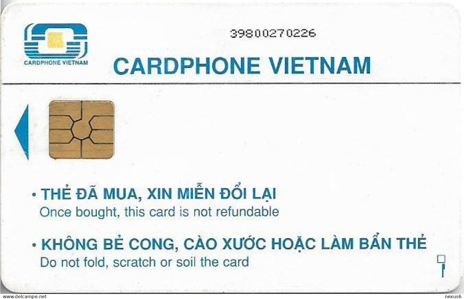 Vietnam - CP&T (Chip) - VinaPhone, Gem2 Black, 30.000₫, Used - Viêt-Nam