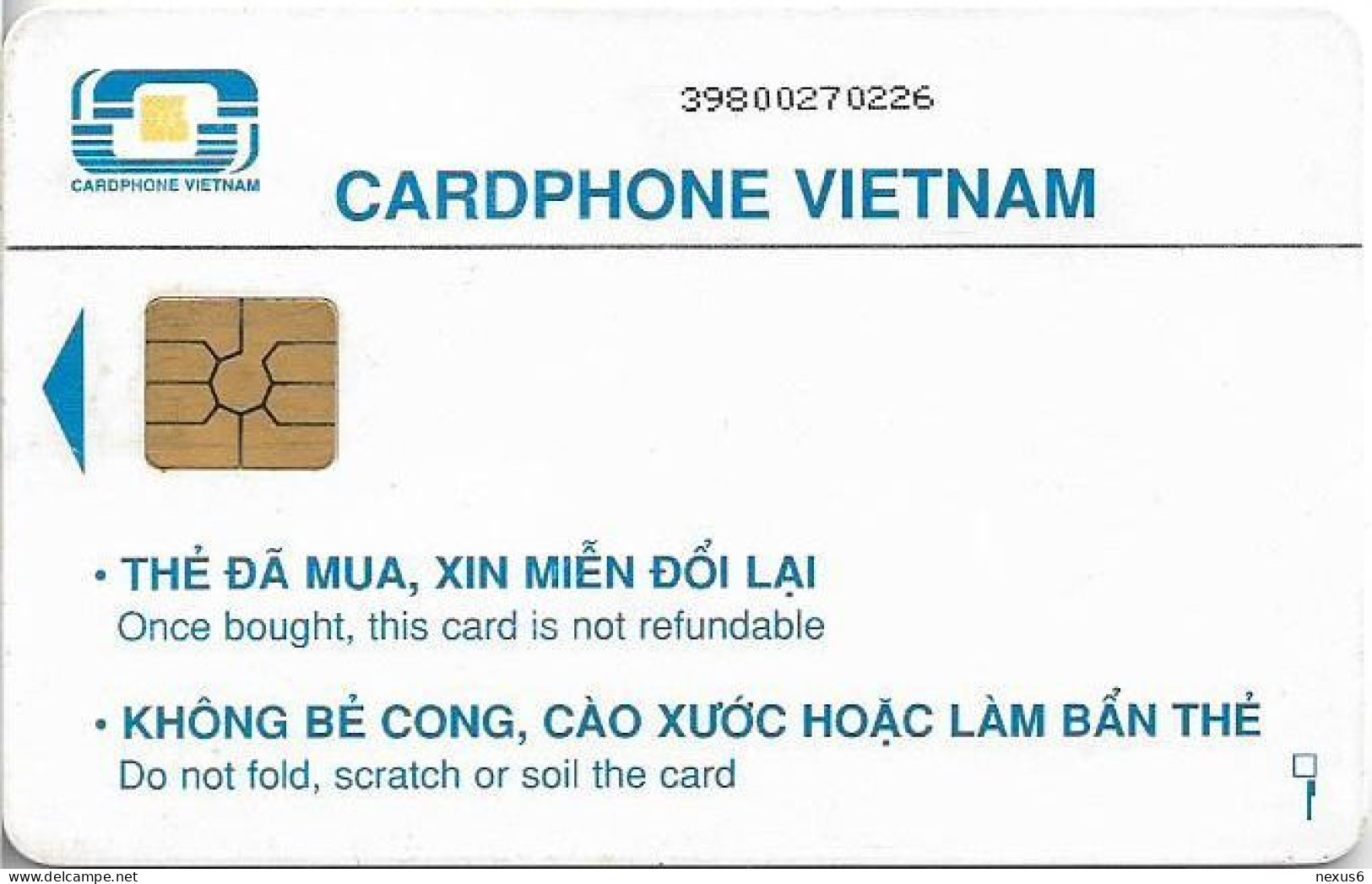 Vietnam - CP&T (Chip) - VinaPhone, Gem2 Black, 30.000₫, Used - Vietnam