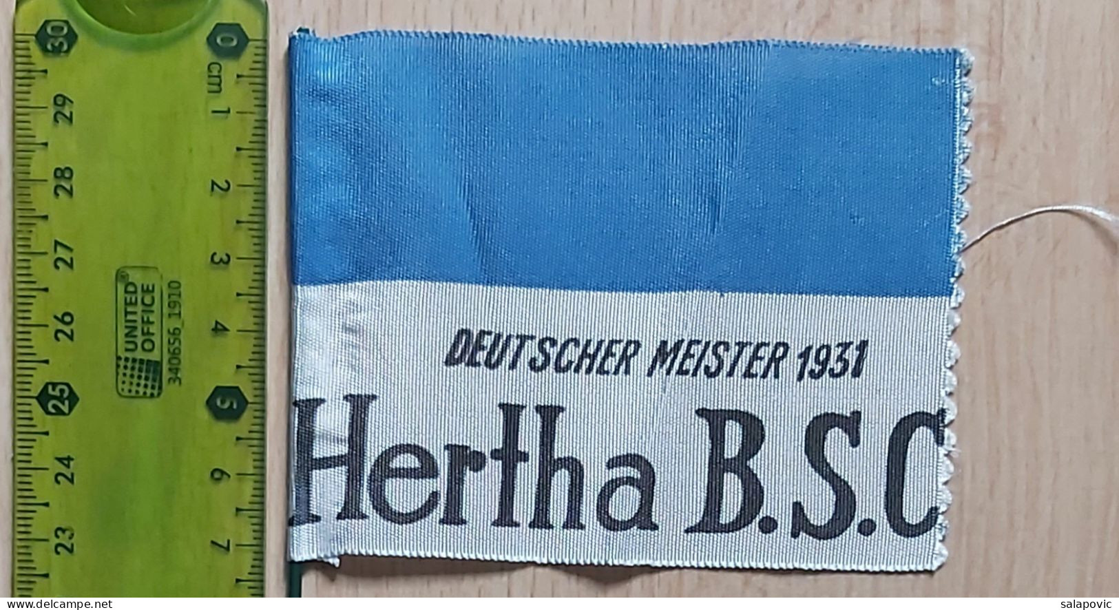 Hertha BSC Germany, Deutscher Meister 1931 Football Club Football Fussball Soccer Calcio PENNANT ZS 1 KUT - Kleding, Souvenirs & Andere