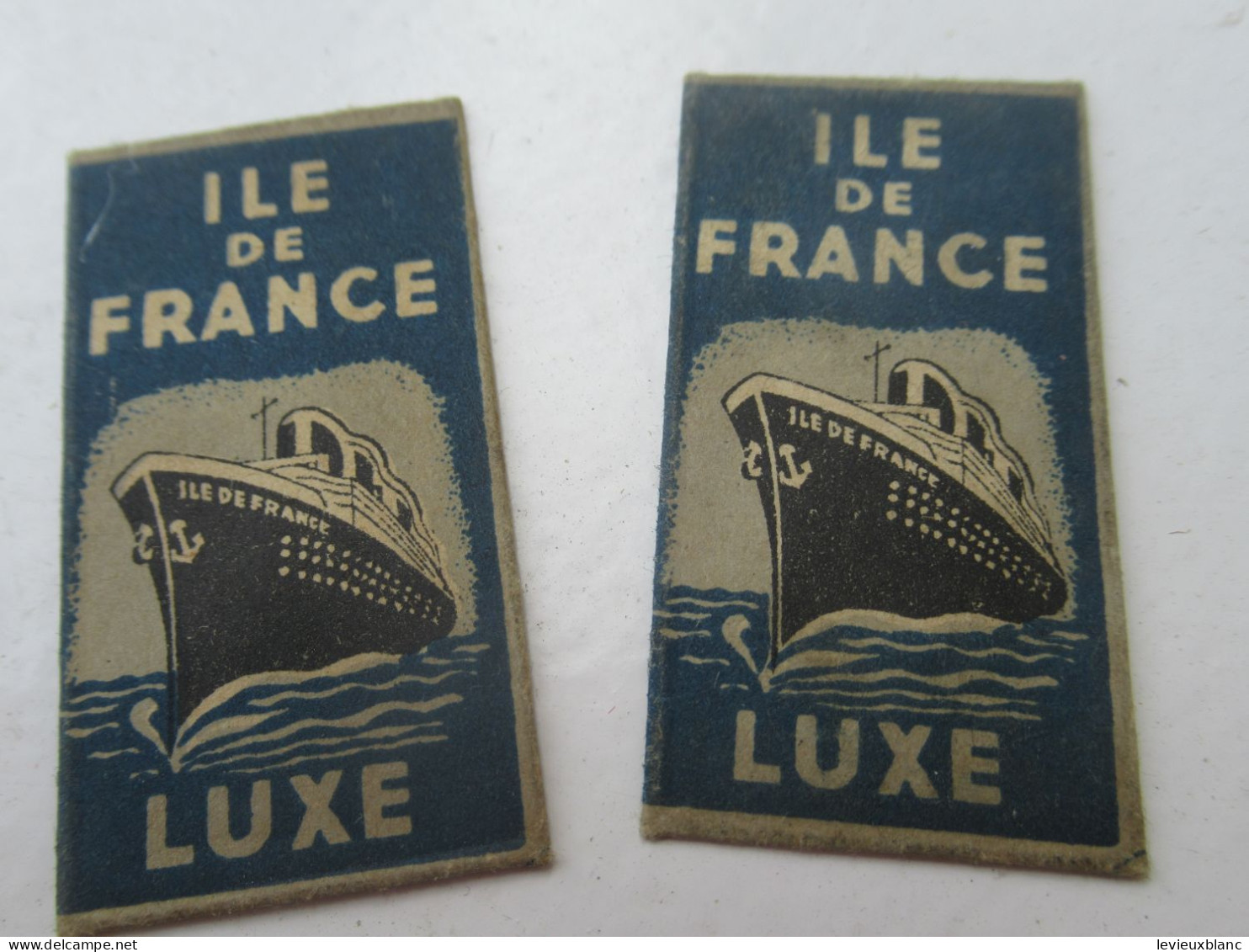 2 Lames De Rasoir Avec Enveloppes  / ILE DE FRANCE/ Luxe/ Licence Française ?/Made In France ?/Vers 1930-1940  PARF256 - Hojas De Afeitar